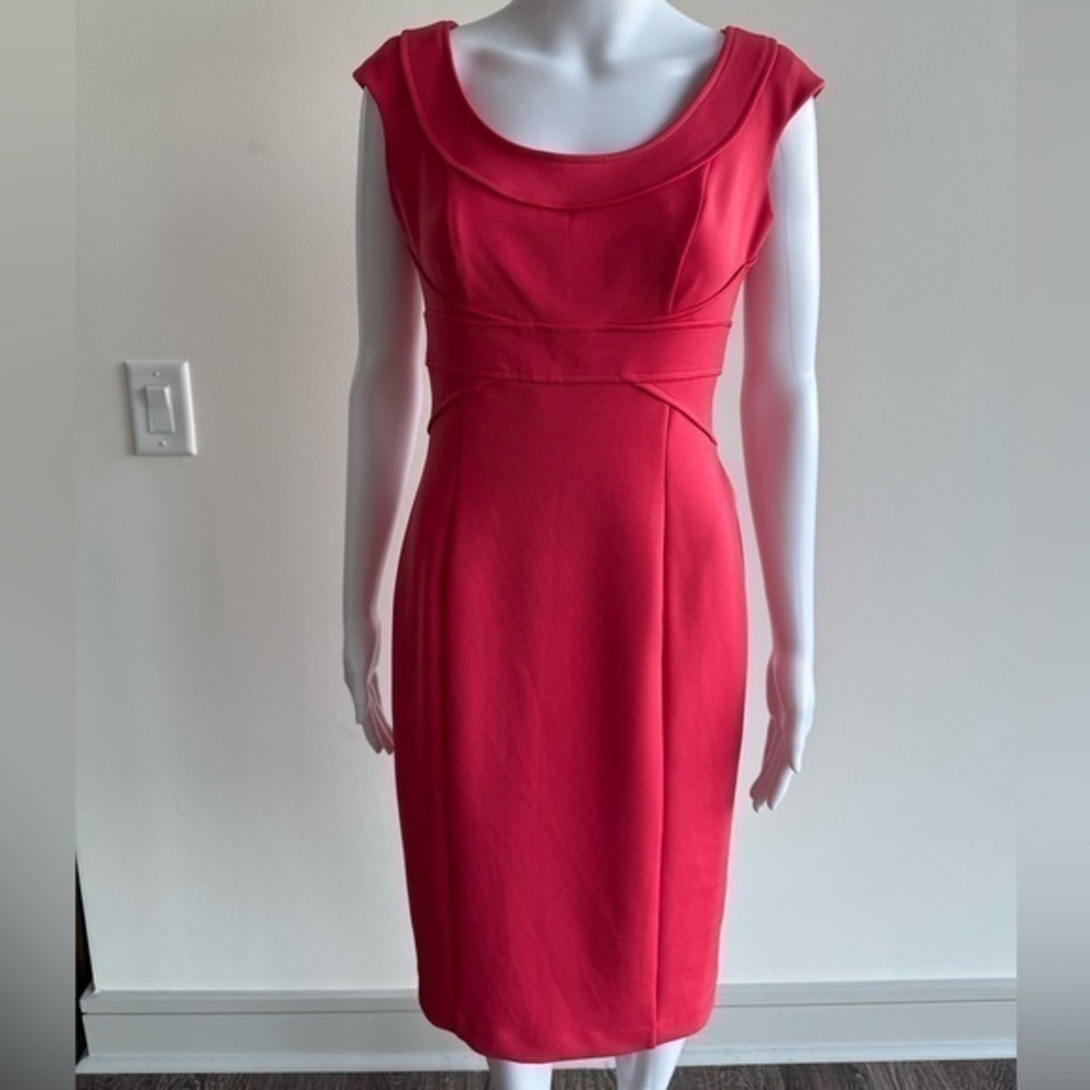 Maggy London Coral Midi Dress